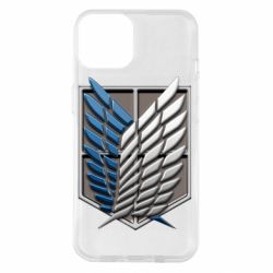 Чехол для iPhone 14 Attack Titan Survey Corps Logo 3D