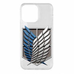 Чехол для iPhone 14 Pro Max Attack Titan Survey Corps Logo 3D - PrintSalon
