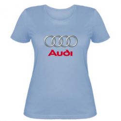 Женская футболка Audi 3D Logo - PrintSalon