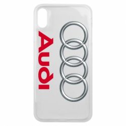 Чехол для iPhone Xs Max Audi 3D Logo - PrintSalon