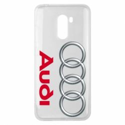 Чехол для Xiaomi Pocophone F1 Audi 3D Logo - PrintSalon