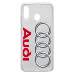 Чехол для Samsung A30 Audi 3D Logo - PrintSalon