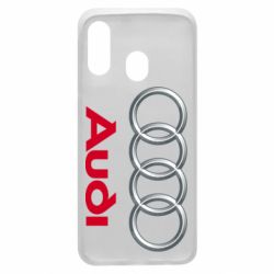 Чехол для Samsung A40 Audi 3D Logo - PrintSalon