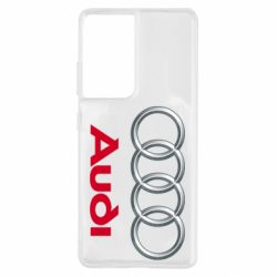 Чехол для Samsung S21 Ultra Audi 3D Logo - PrintSalon
