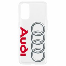 Чехол для Oppo Reno 4 Audi 3D Logo - PrintSalon