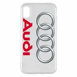 Чехол для iPhone X/Xs Audi 3D Logo - PrintSalon