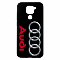 Чехол для Xiaomi Redmi Note 9/Redmi 10X Audi 3D Logo - PrintSalon