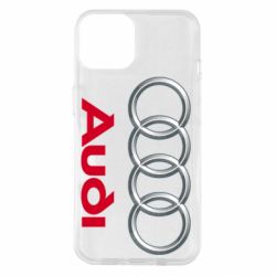 Чехол для iPhone 14 Audi 3D Logo - PrintSalon