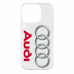 Чехол для iPhone 14 Pro Audi 3D Logo - PrintSalon