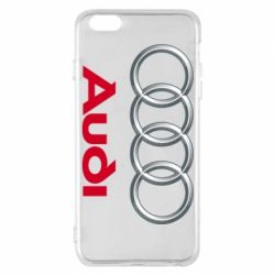 Чехол для iPhone 6 Plus/6S Plus Audi 3D Logo - PrintSalon