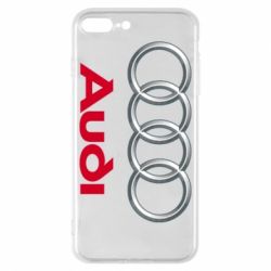 Чехол для iPhone 8 Plus Audi 3D Logo - PrintSalon
