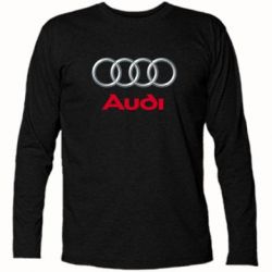 Футболка с длинным рукавом Audi 3D Logo - PrintSalon