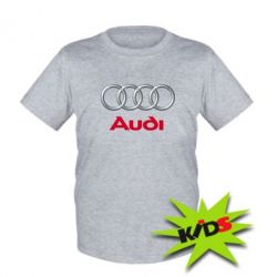 Детская футболка Audi 3D Logo - PrintSalon