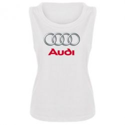 Женская майка Audi 3D Logo - PrintSalon