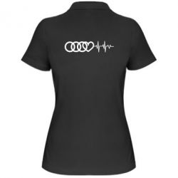 Женское поло Audi heart rate - PrintSalon