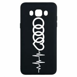 Чехол для Samsung J7 2016 Audi heart rate - PrintSalon