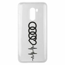 Чехол для Xiaomi Pocophone F1 Audi heart rate - PrintSalon