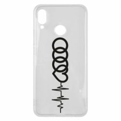 Чехол для Huawei P Smart Plus 2018 Audi heart rate - PrintSalon