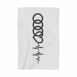Полотенце с принтом Audi heart rate - PrintSalon
