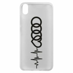 Чехол для Xiaomi Redmi 7A Audi heart rate - PrintSalon