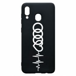 Чехол для Samsung A20 Audi heart rate - PrintSalon