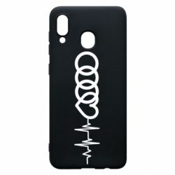 Чехол для Samsung A30 Audi heart rate - PrintSalon