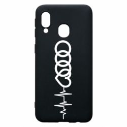 Чехол для Samsung A40 Audi heart rate - PrintSalon