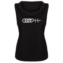 Женская майка Audi heart rate - PrintSalon