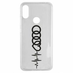 Чехол для Xiaomi Redmi Note 7 Audi heart rate - PrintSalon