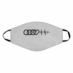 Маска многоразовая Audi heart rate - PrintSalon