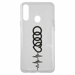 Чехол для Samsung A20s Audi heart rate - PrintSalon