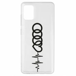 Чехол для Samsung A51 Audi heart rate - PrintSalon