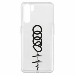Чехол для Oppo A91/Reno3 Audi heart rate - PrintSalon