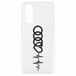 Чехол для Oppo Find X2 Audi heart rate - PrintSalon