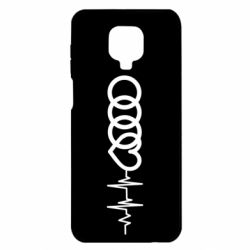 Чехол для Xiaomi Redmi Note 9S/9Pro/9Pro Max Audi heart rate - PrintSalon