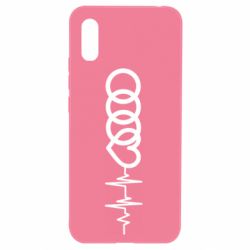 Чехол для Xiaomi Redmi 9a Audi heart rate - PrintSalon