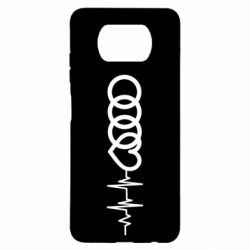 Чехол для Xiaomi Poco X3 Audi heart rate - PrintSalon