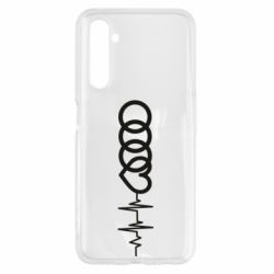 Чехол для Realme 6 Audi heart rate - PrintSalon