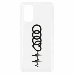 Чехол для Realme 7 Pro Audi heart rate - PrintSalon