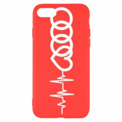 Чехол для iPhone SE 2022 Audi heart rate - PrintSalon
