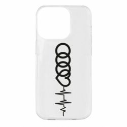Чехол для iPhone 14 Pro Audi heart rate - PrintSalon