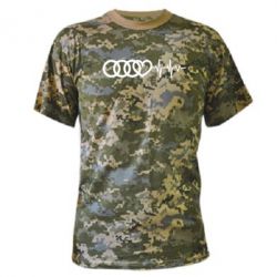 Камуфляжная футболка Audi heart rate - PrintSalon