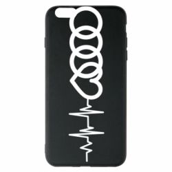 Чехол для iPhone 6 Plus/6S Plus Audi heart rate - PrintSalon