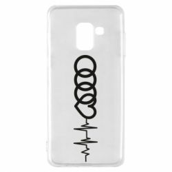 Чехол для Samsung A8 2018 Audi heart rate - PrintSalon