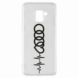 Чехол для Samsung A8+ 2018 Audi heart rate - PrintSalon