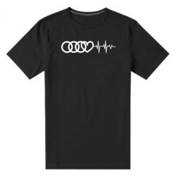 Мужская футболка премиум Audi heart rate - PrintSalon
