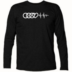 Футболка с длинным рукавом Audi heart rate - PrintSalon