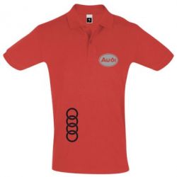 Мужское поло Логотип Audi - PrintSalon