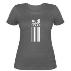Женская футболка Aуди лого - PrintSalon