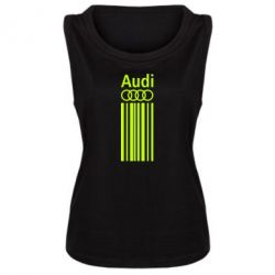 Женская майка Aуди лого - PrintSalon